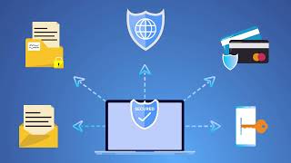Computer anti-theft and virus protection flat animation free download screenshot 4