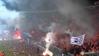 28.11.2013 Bordeaux - Eintracht Frankfurt | Walk - Pyro - Support