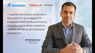Kovaion Drives TMB’s Oracle Cloud Payroll & AI Agents Launch | Mr. Nanda, Founder & Director screenshot 5