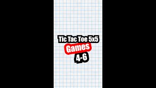 Tic Tac Toe 5 - Games 4-6 | How to play Tic Tac Toe (Tic Tac Toe 5x5) screenshot 4