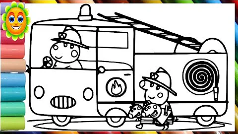 Peppa Pig's Fire Engine Practice with Mummy Pig | Peppa Pig Official Family Kids Cartoon