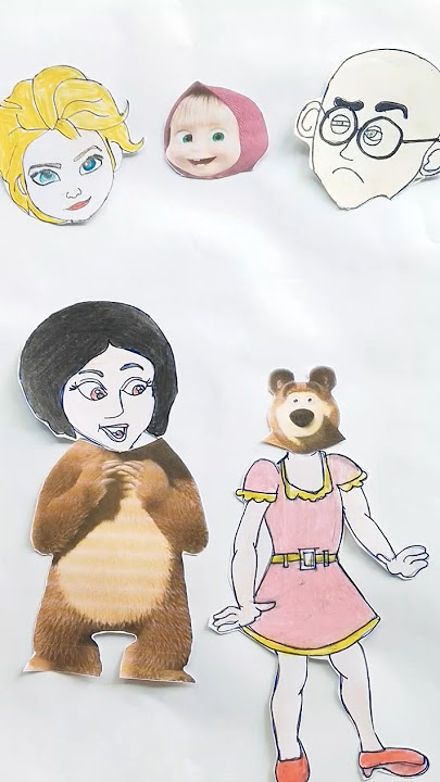 Masha and the bear misti ♥️ #masha #bear #brazil #motupatlu #drawing