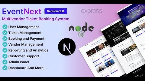 EventNext: Revolutionizing Multivendor Event Management and Ticketing 2.0