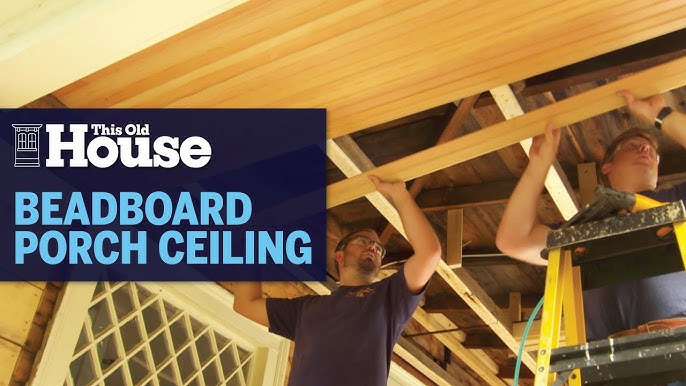 How to Install a Beadboard Ceiling ⋆ A Girl's Guide to Home DIY