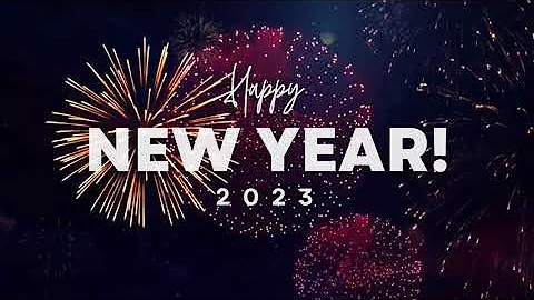 Happy New Year 2023  | Fireworks with Sound Effects 4K