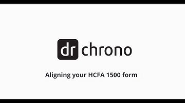 Training: DrChrono Billing | Aligning your HCFA 1500 Form
