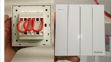 How to connection 4 gang Clopel Switch #youtube #Anish Electric #youtubevideovirel 4 gang switch