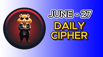Hamster Kombat Daily Cipher (Morse Code) June 27.