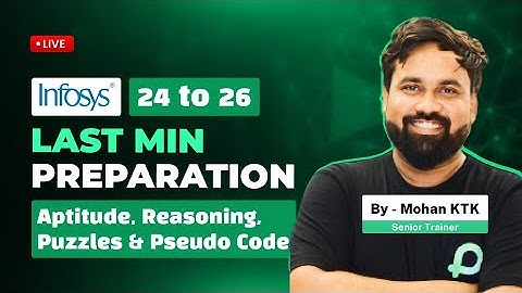 Crack Infosys 2026, 2025 & 2024 | Last Minute Tips, Puzzles & Pseudo Code Preparation Guidance