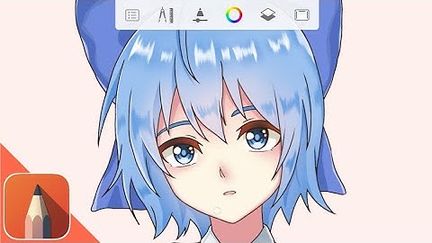 【 SpeedPaint 】Cirno Autodesk Sketchbook Android Anime