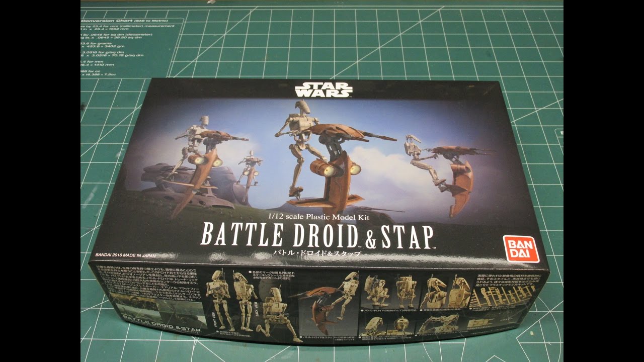 bandai battle droid model kit