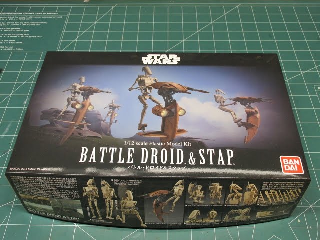 New BANDAI Star Wars Battle Droid & Stap 1/12 Scale Building Kit JAPAN  OFFICIAL