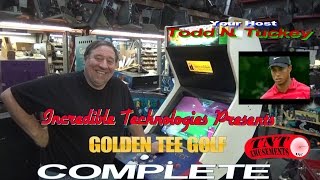 #825 Incredible Technologies GOLDEN TEE COMPLETE Arcade Video Game & Tiger Woods! TNT Amusements