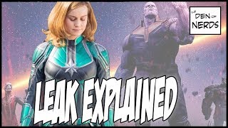 Captain Marvel Costume Leak PLUS: How She'll Help Beat Thanos (It's not how you think)