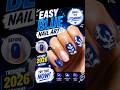 Easy blue nail art 💅 Trending 2026 🔥 #nailart #simplenails #nailideas #naildesign #stilettonails