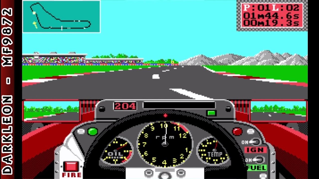 grand prix circuit accolade フロッピー Grand Prix Circuit (Accolade) PC DOS 1988 - YouTube