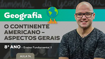 Como está regionalizado dividido o continente americano tendo como base os aspectos físicos?