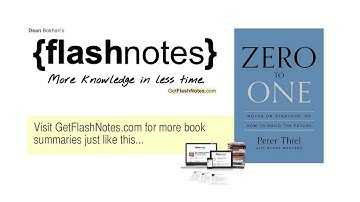Zero To One by Peter Thiel, Blake Masters | Book Summary