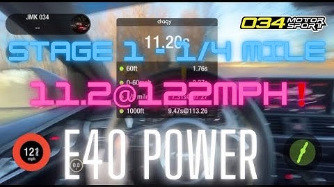 Stage 1 - 11.2 second 1/4 dragy run @034motorsport !! E40 A6 C7