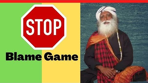 Stop Blame Game!! new video |Sadhguru #shorts