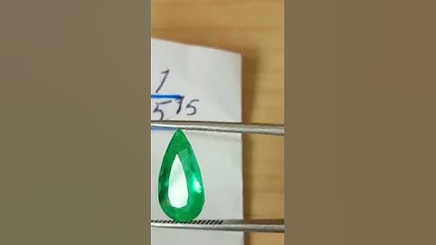 5.75ct genuine loose Colombian emerald pear shape- Deep Muzo green color