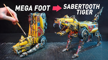 I transformed your trash into a Sabertooth Tiger (More Megazord)