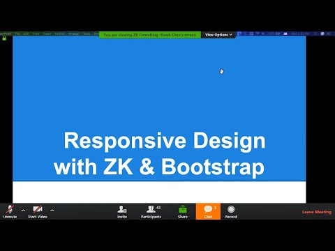 Responsive Design with ZK 8 (Zkoss) & Bootstrap 4