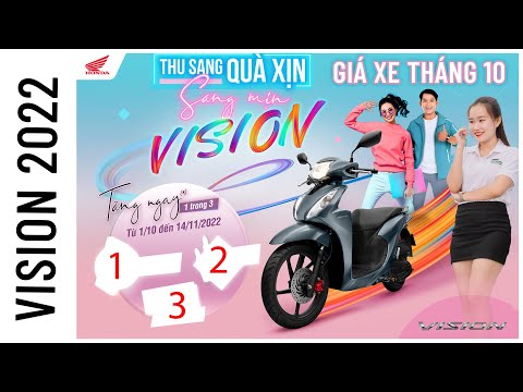 Video Honda Vision 2022 Giá Xe Mới Nhất Tháng 10 và Khuyến... - youtube