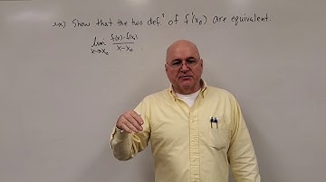 Real Analysis I (lec. 4.1.C) Derivative of a Function