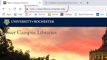 EndNote X9 - Getting Started at UR