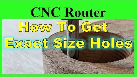 Cut Accurate Size Holes w/ CNC Router, How To CNC Woodworking Tips And Tricks For Beginners v-carve