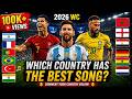 12 Countries World Cup Songs Battle 2026 World Cup2026 World Cup Song Of Each Country 