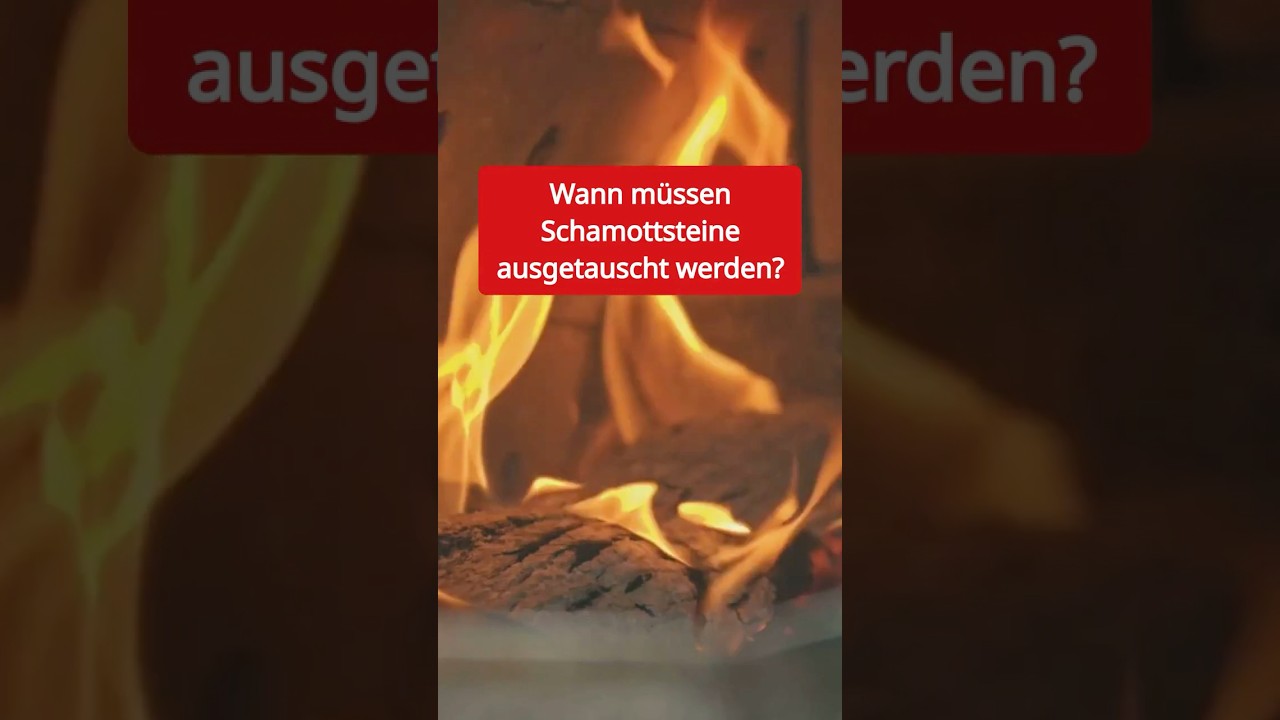 Riss im Schamott! Wann muss der Stein ersetzt werden? 