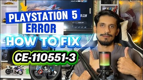 How To Fix Ps5 Error code CE-110551-3 Failed To Read The Disc 