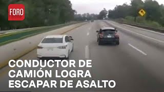 Intento de asalto a camión de carga en la México-Puebla - Las Noticias