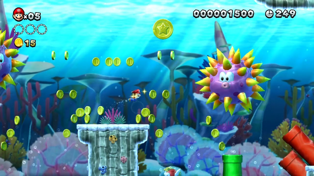 U - Sparkling Waters-2 - Second Star Coin (Wii U) - YouTube.