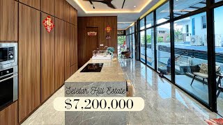 Seletar Hill | Super Luxury! Unblock View Semi Detached | Basement | Private Pool | Lift Installed!