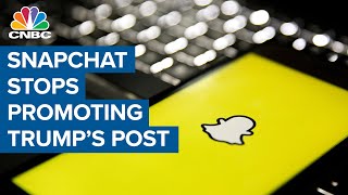 Social media takes sides: Snap will stop promoting Donald Trump account