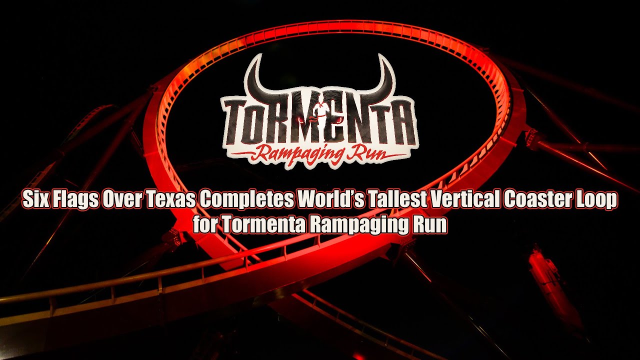 six-flags-over-texas-completes-world-s-tallest-vertical-coaster-loop