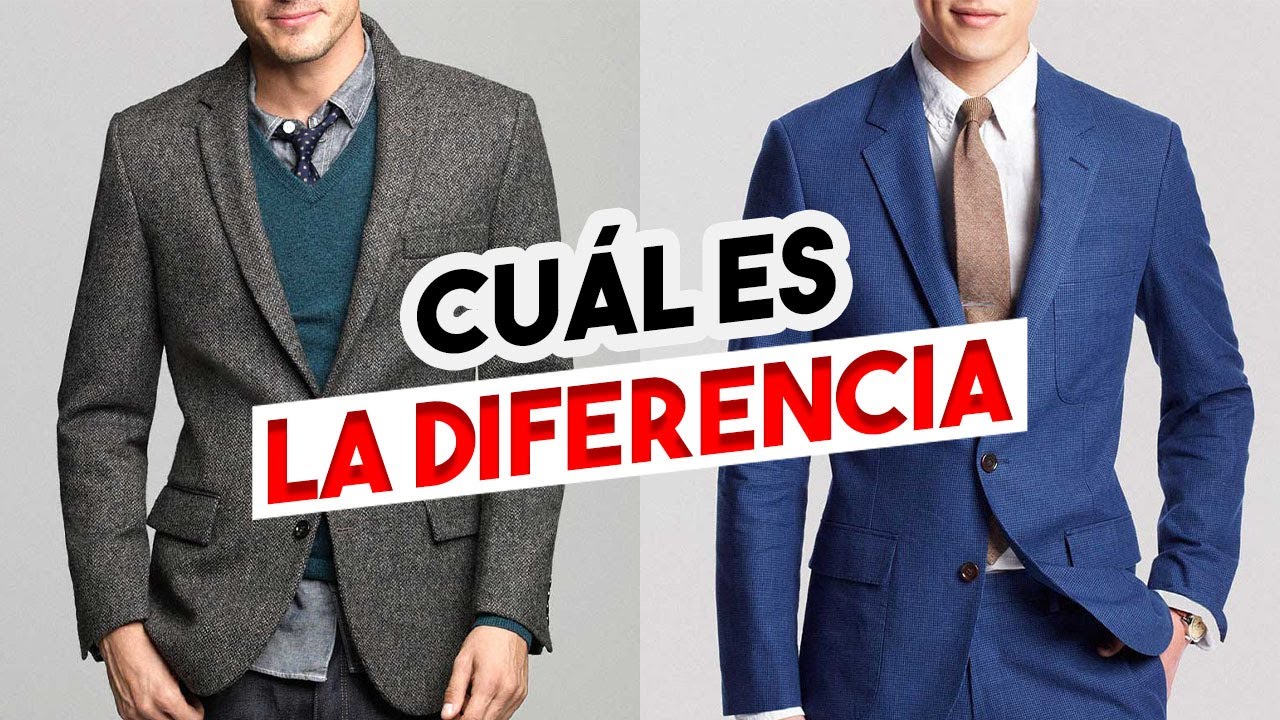 Chaqueta deportiva - Blazer - Saco de Traje - ¿Cuál es la diferencia? | 3 piezas clásicas de ropa