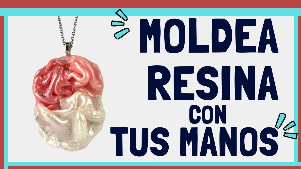 Como moldear resina ¡con tus MANOS! Técnica nueva y muy sencilla. joyería con resina epóxica.