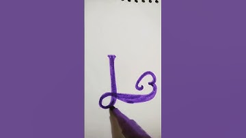 Stylish Calligraphic Handwriting Letter L ✍️✒️😎💖 #handwriting #calligraphy #cursive #lettering #art