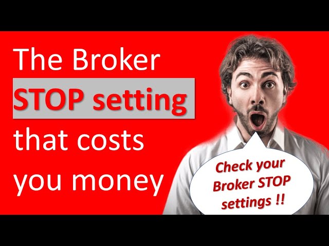 How do you identify your broker's minimum stop level?