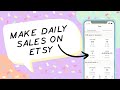 How to make daily sales on etsy  sell more digital products in your etsy shop