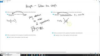 4/15 Write Variable Expressions: Two or Three Operations (EGS)