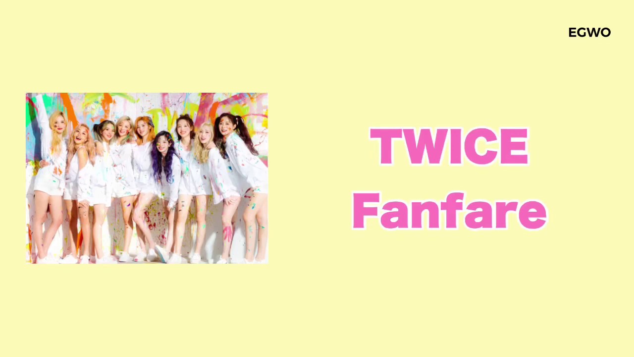 日本語字幕 Twice Fanfare 歌詞 ローマ字 Rom Short Ver Youtube