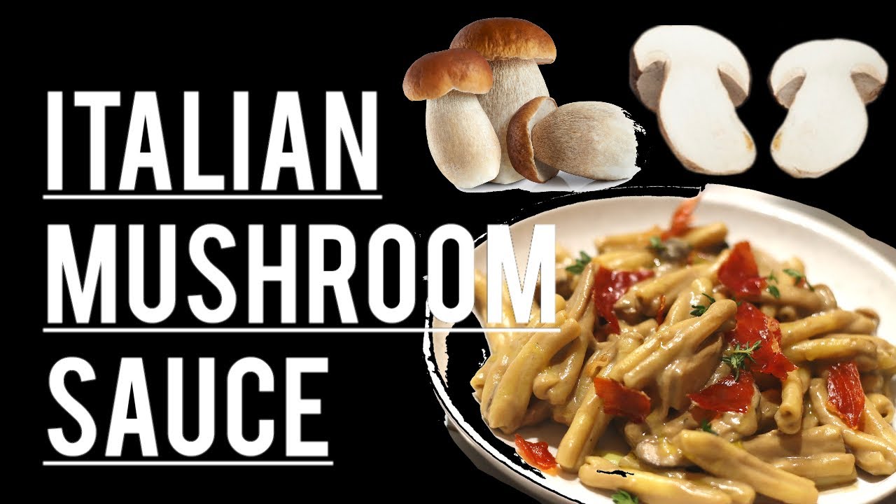 이탈리아의 송이버섯 포르치니 버섯 크림소스 레시피 italian porcini sauce recipe YouTube