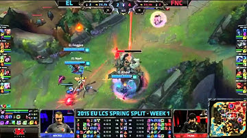 Elements vs Fnatic - EU LCS Spring 2015 - W1D1 - Season 2015 - League of Legends