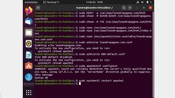 Configuración de un servidor web con apache en linux.