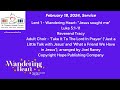 Sunday worship service february 18 2024  lent 1  st thomas united church